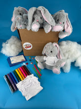Charger l'image dans la visionneuse de la galerie, Plush Bunny 5 pack with mini shirts to decorate