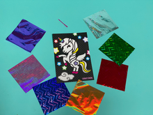 Load image into Gallery viewer, Unicorn Theme Kids Foil Art pack