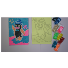 Charger l'image dans la visionneuse de la galerie, Holiday Penguin Play sand art kit