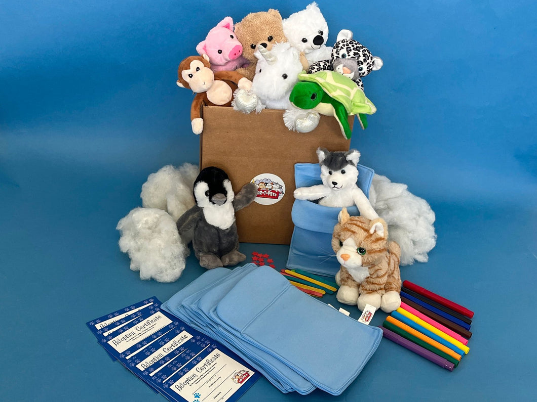 Slumber party themed teddy making kit