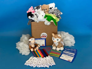 Super hero themed teddy making kits