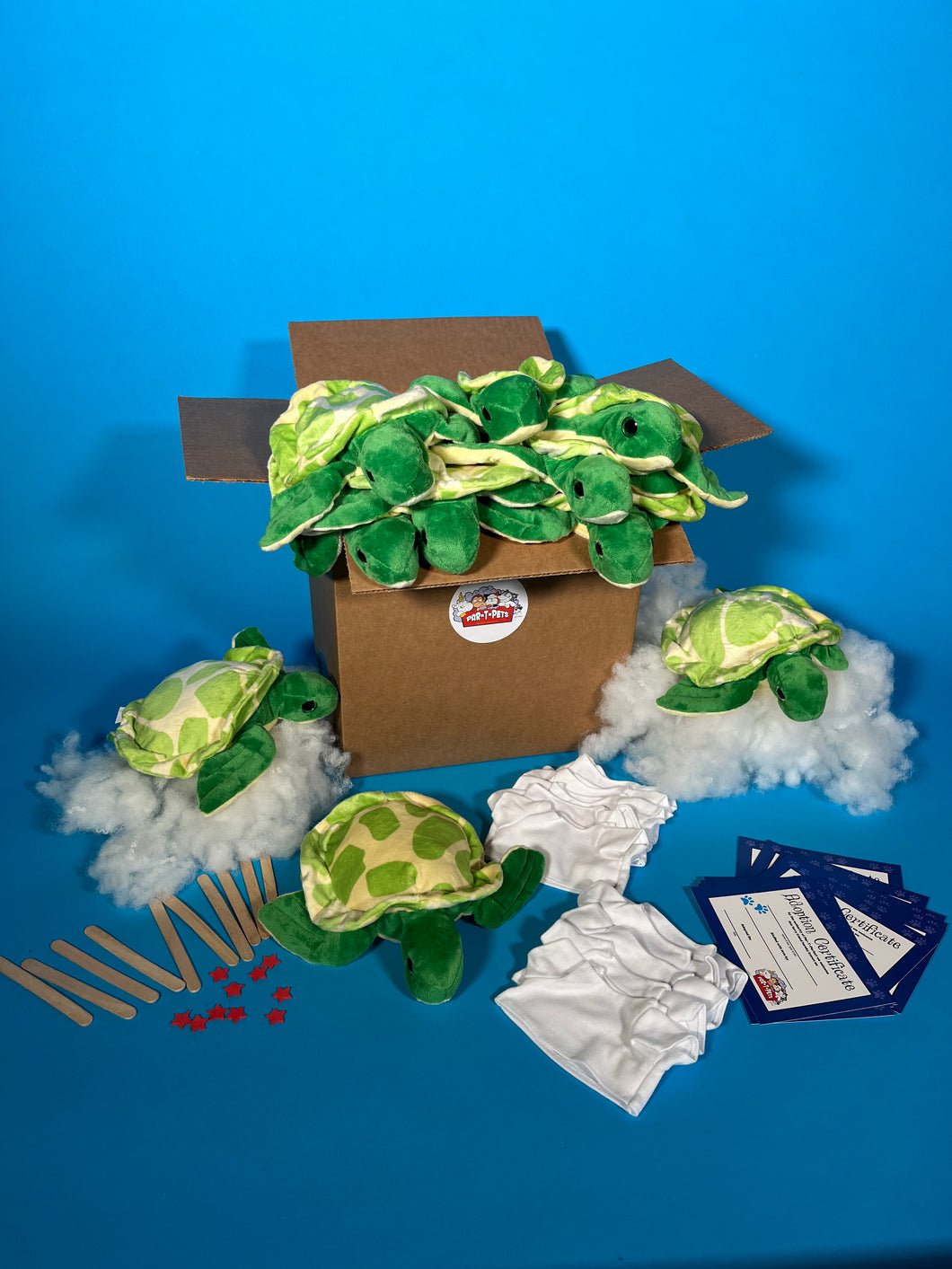 Plush turtle 10 packs for kids to make