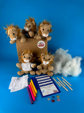 Load image into Gallery viewer, Plush Lion 5 pack with shirts