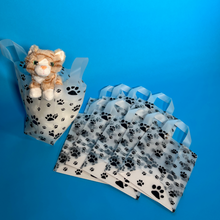 Load image into Gallery viewer, Paw Print tote bags 10 pack