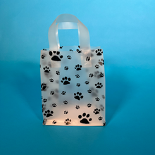 Load image into Gallery viewer, Front view paw print tote bag party supply