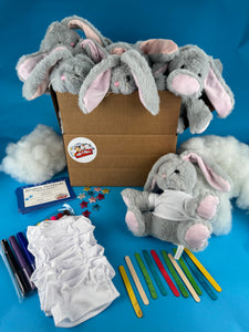 Plsuh Bunny 10 pack with shirts making kit
