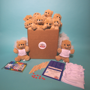 Teddy Bear Brown with T shirt 10 pack Back - ParTPets