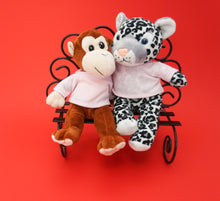 Load image into Gallery viewer, Make a teddy monkey and snow leopard with t-shirt accessory