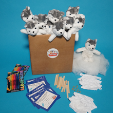 Load image into Gallery viewer, Husky Dog Plush Teddy Making Kits with T shirt