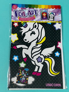 Unicorn Theme Kids Foil art