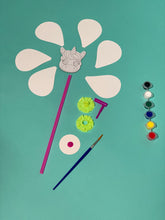 Load image into Gallery viewer, Unicorn Pinwheel Kids Craft overview