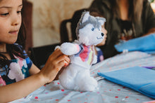 Load image into Gallery viewer, child with husky stuffy