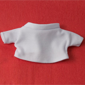 WHITE T SHIRT CLOTHING ACCESSORY FOR TEDDY MAKING