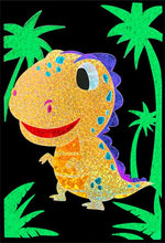 Load image into Gallery viewer, Dino Foil Art design