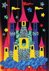 Princess Castle Foil art Theme Craft DIY Art Kits 5 pack
