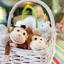 Load image into Gallery viewer, Plush Monkeys in a basket ready to be made