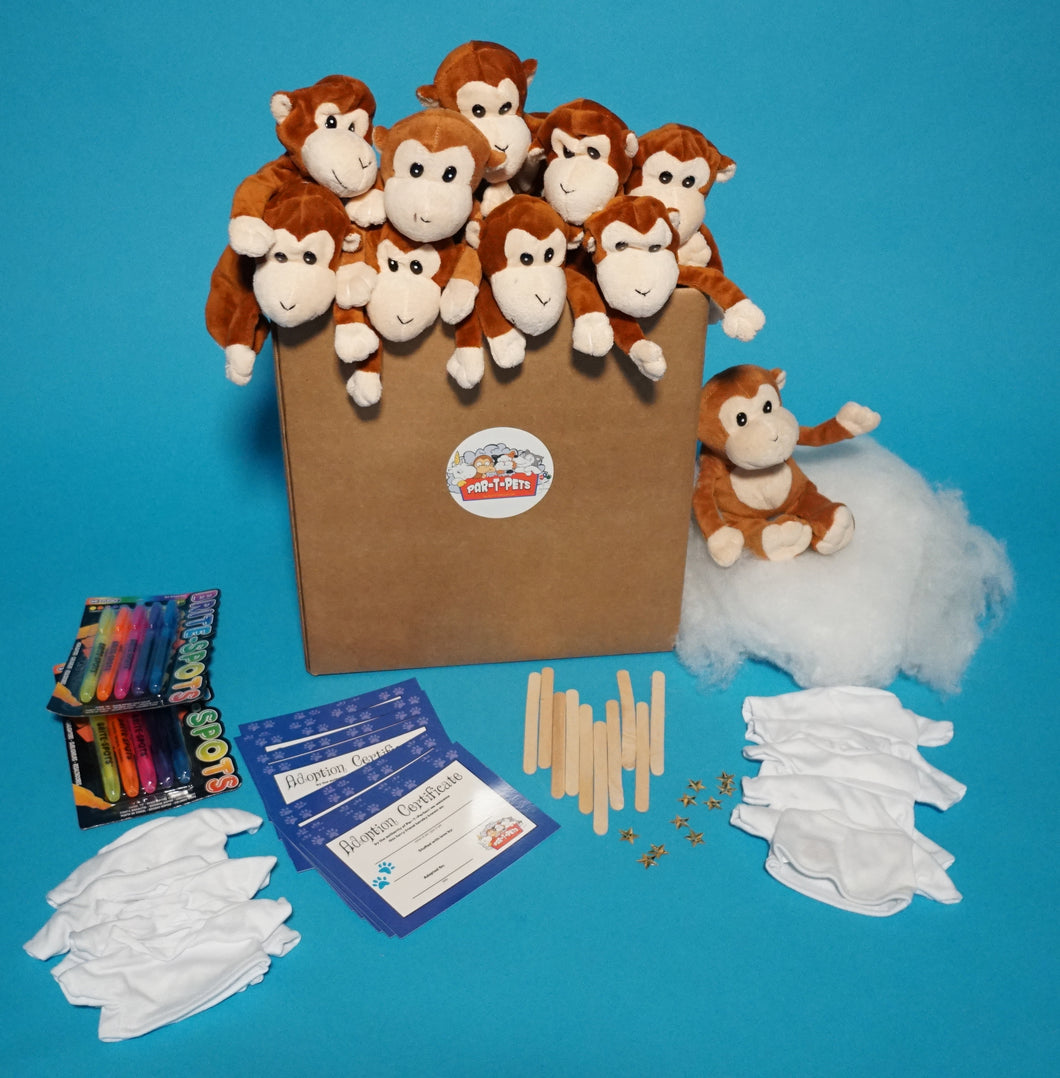 Monkey Plush Teddy Making Kit With T Shirt Accessory
