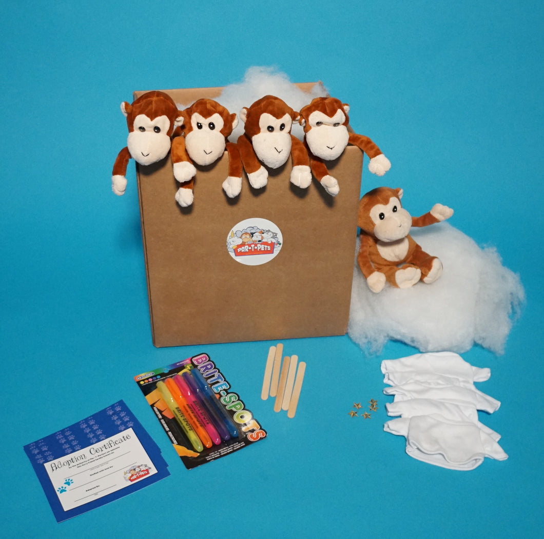 Monkey Plush Teddy Making Kit with T-shirt